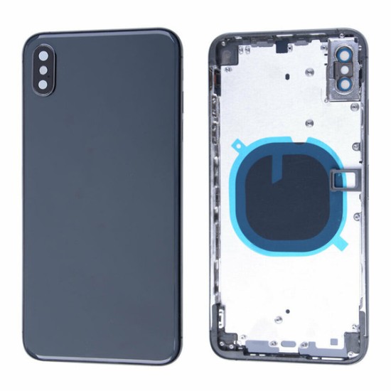 IPHONE XS MAX BACK TAMPA+FRAME BLACK ORIGINAL